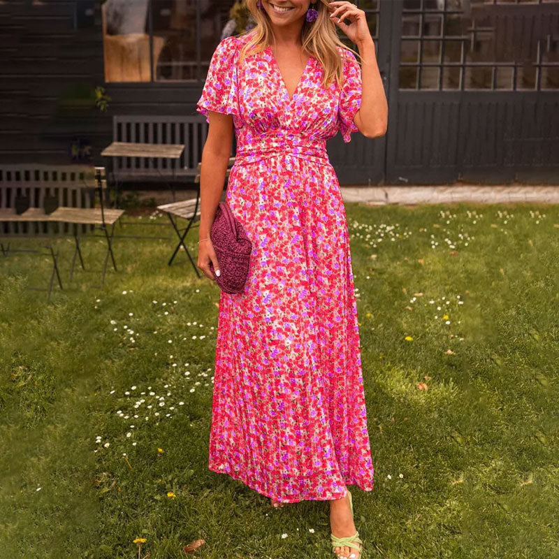 Isobel – Classic V-Neck Dress