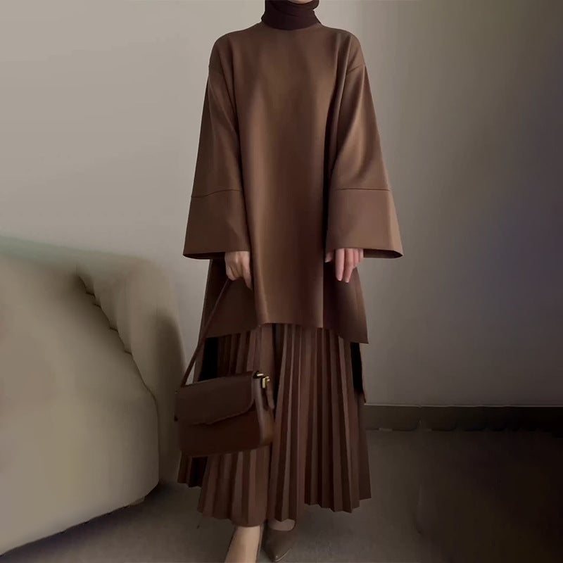 Ophelie – Chic Pleated Two-Piece Set