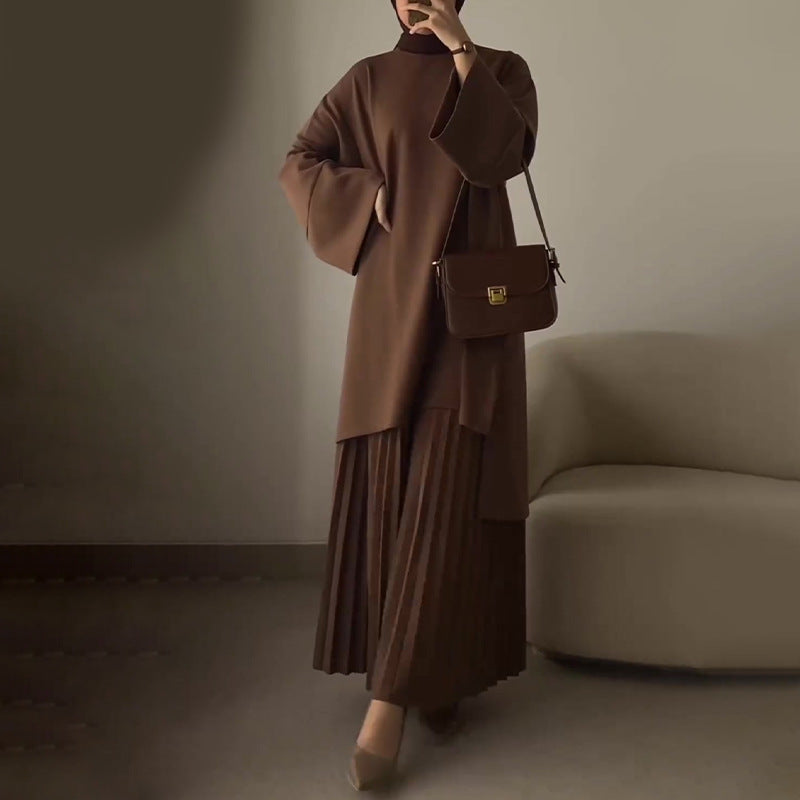 Ophelie – Chic Pleated Two-Piece Set