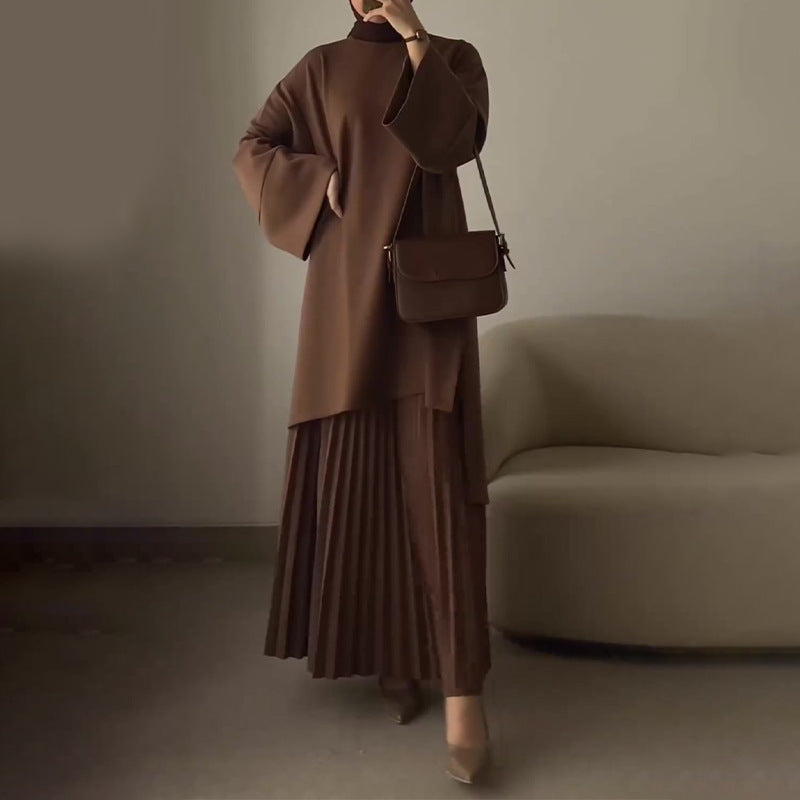 Ophelie – Chic Pleated Two-Piece Set