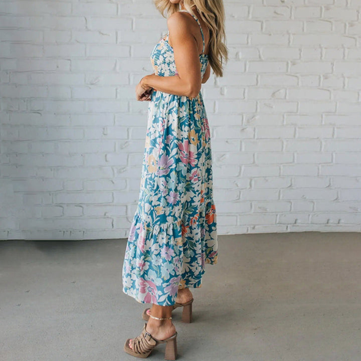 Lilian – Floral Maxi Dress With Smocked Bodice