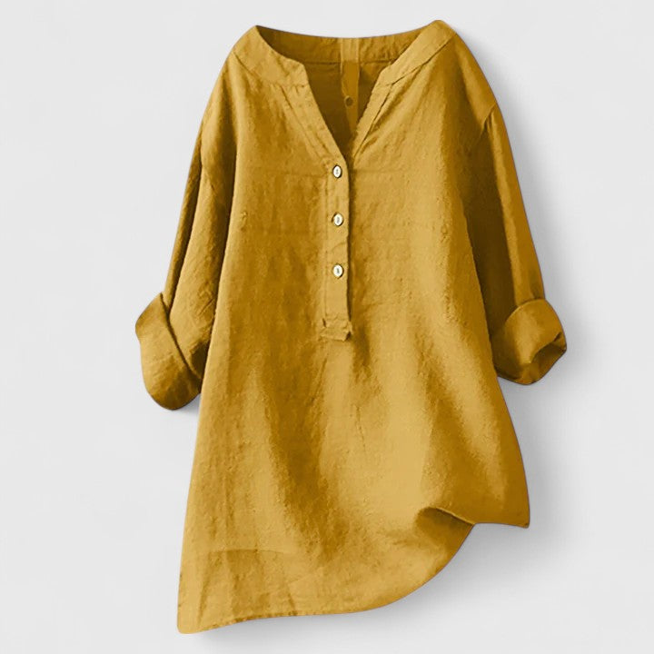 Clementine – Elegant Button-Front Shirt