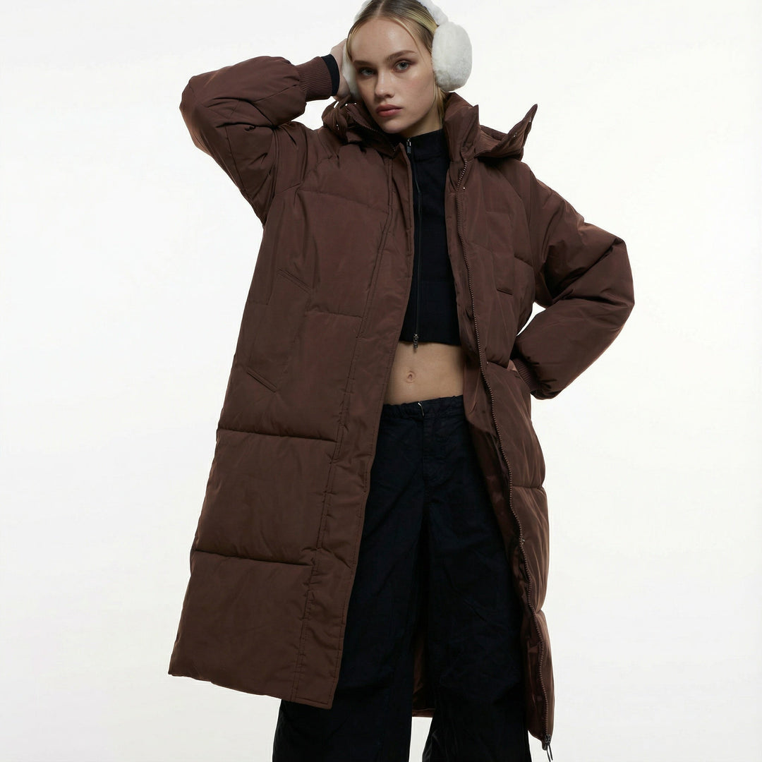 Lottie – Classic Hooded Long Puffer Coat