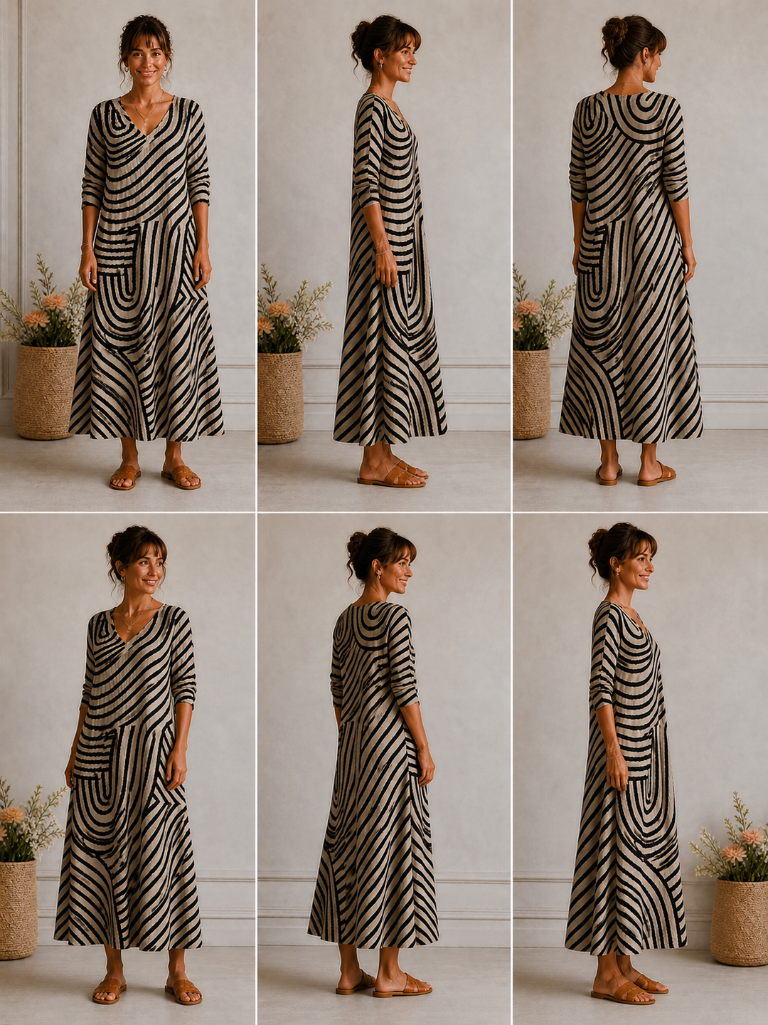 Joan – Timeless Tummy Concealing Midi Dress