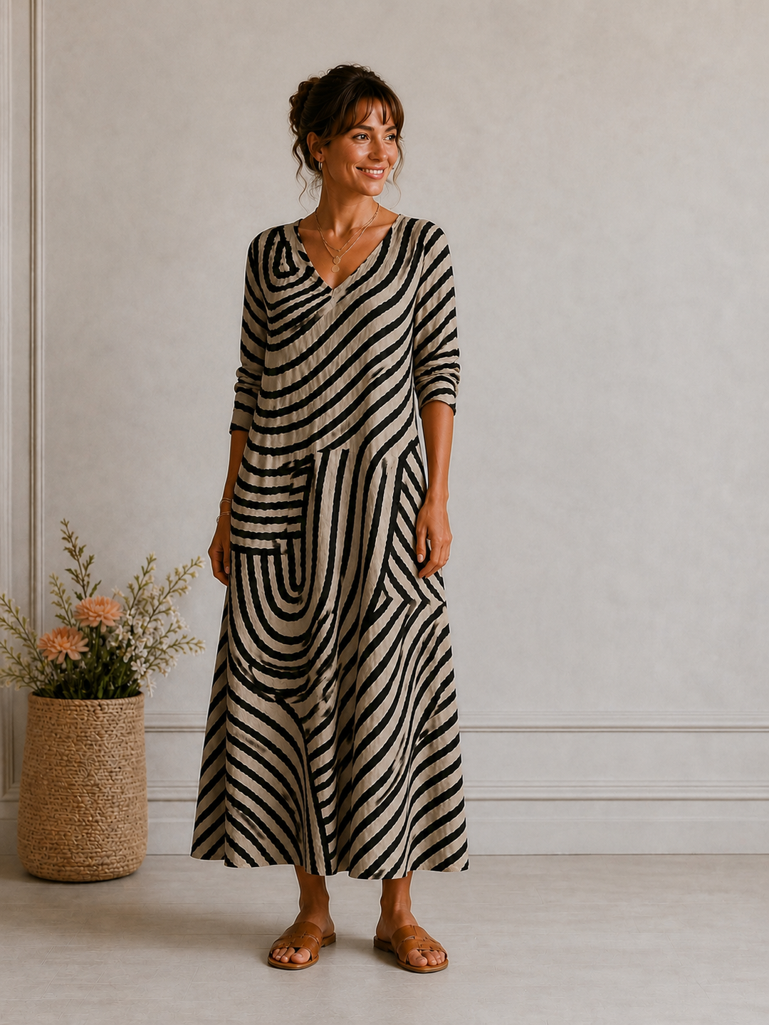 Joan – Timeless Tummy Concealing Midi Dress