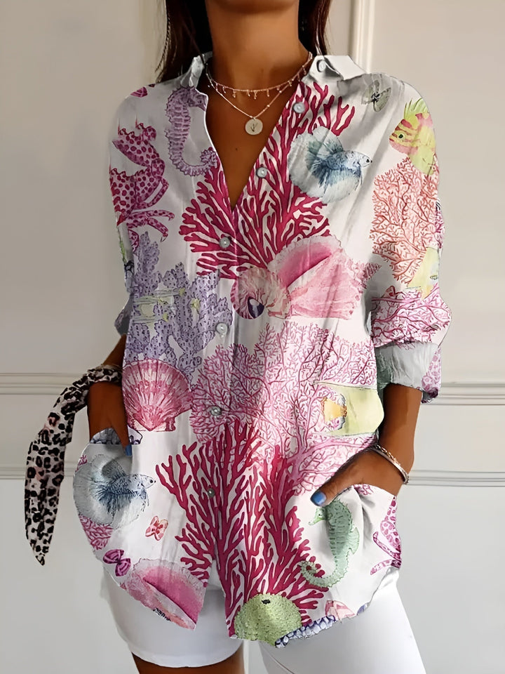 Honey – Contemporary Ruffle Trim Blouse