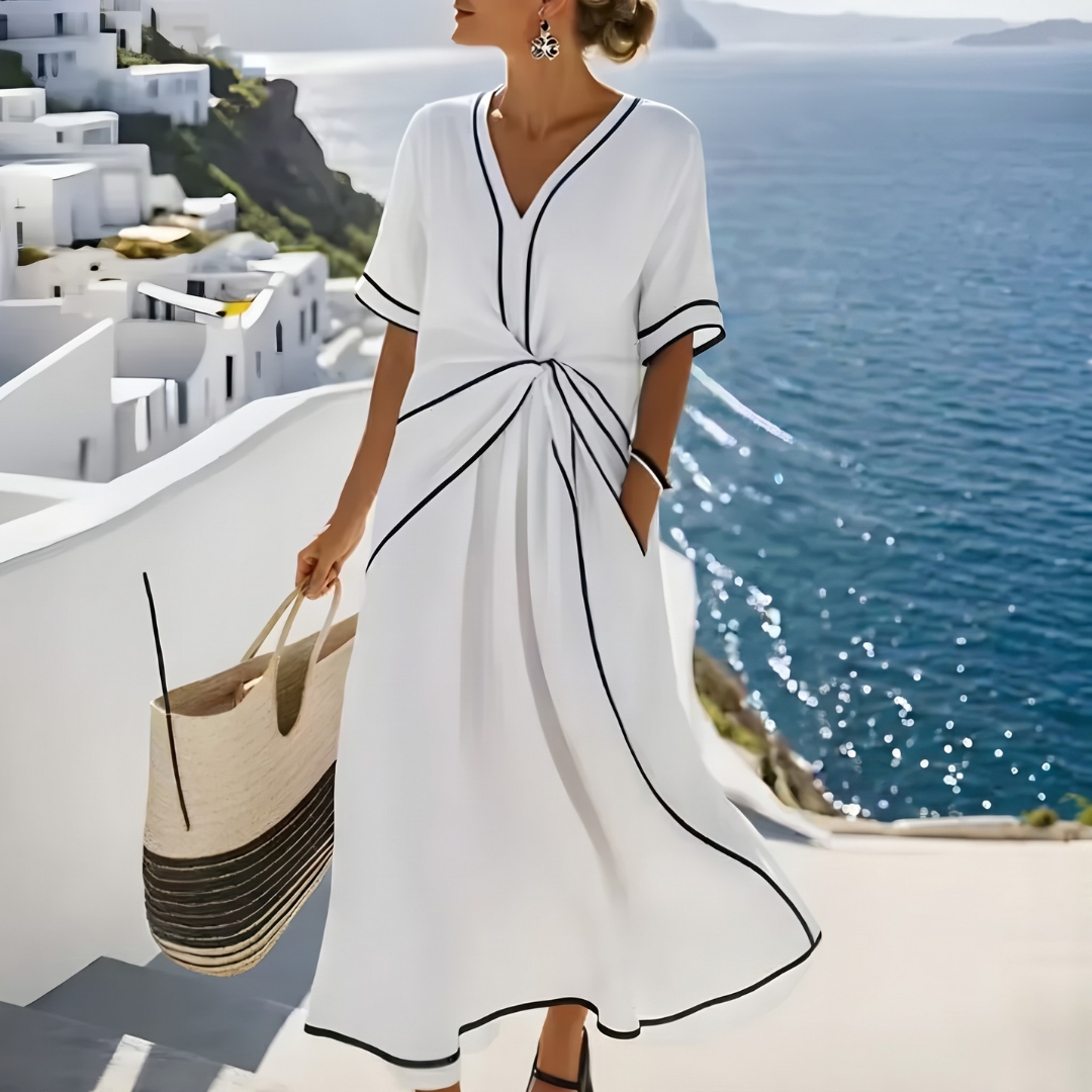 Athena – Twist Waist Midi Dress