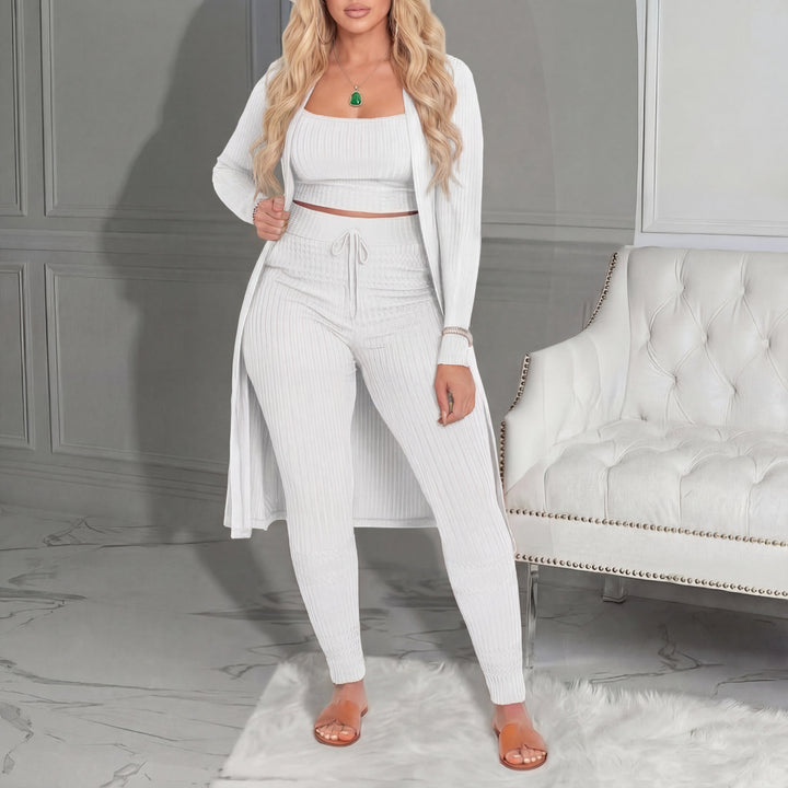 Amarie – Cosy Three-Piece Cardigan and Leggings Co-Ord Set