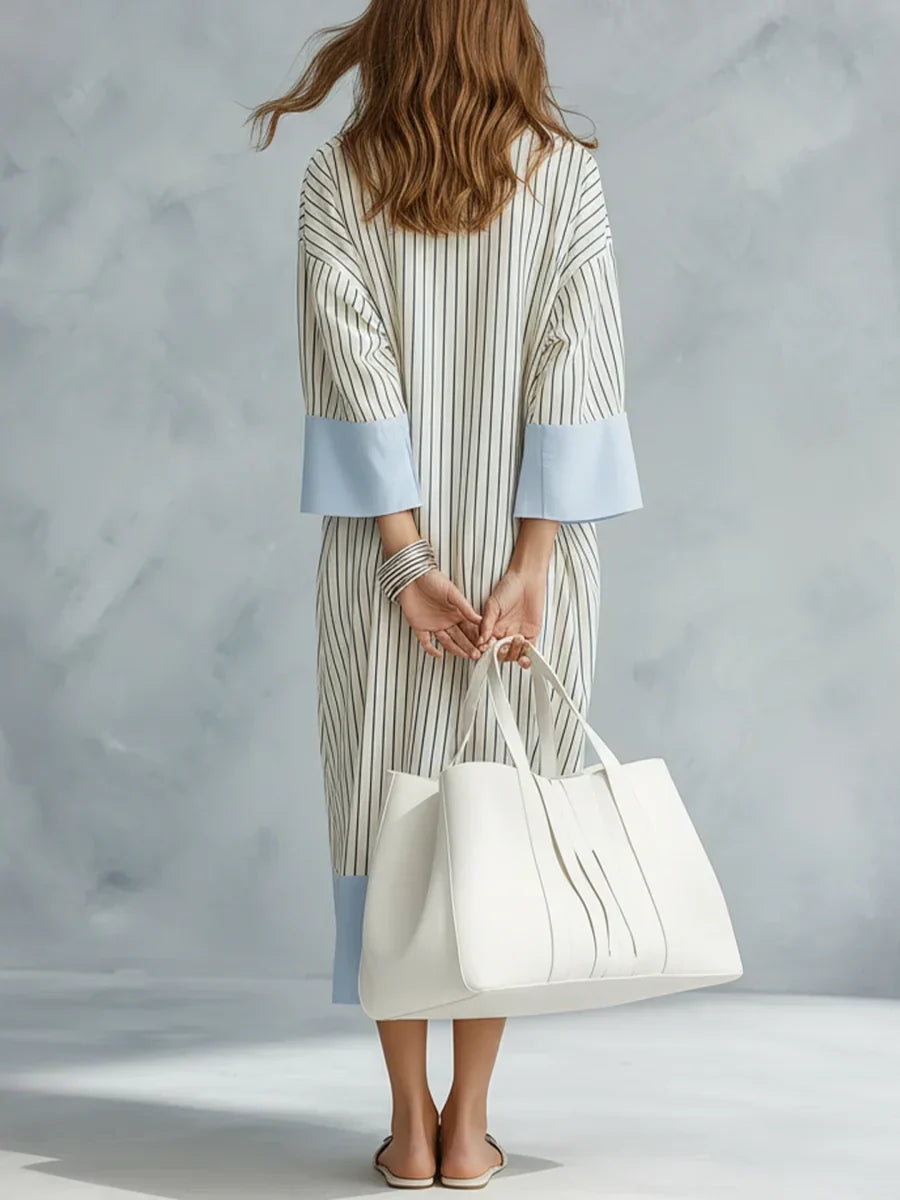 Alice – Striped Midi Dress