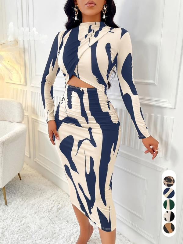 Stephanie – Colourblock Cut-Out Bodycon Dress