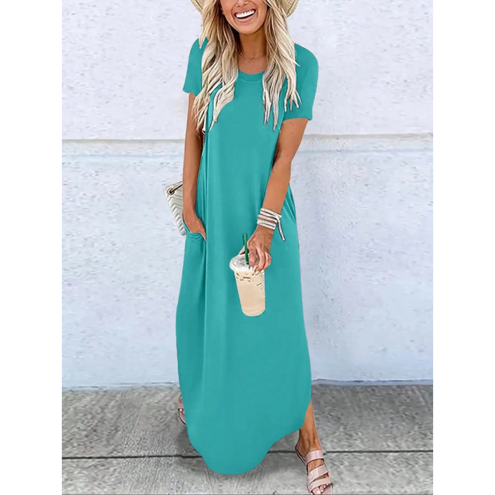 Mavis – Everyday Relaxed Fit Round Neck Maxi Dress