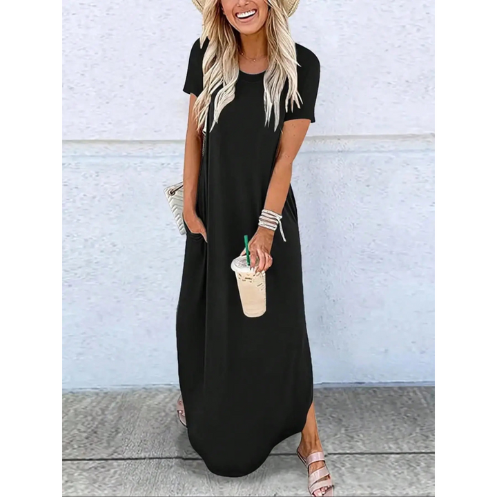 Mavis – Everyday Relaxed Fit Round Neck Maxi Dress