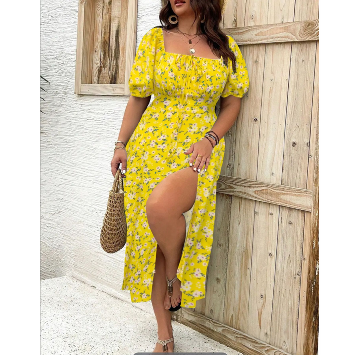 Deirdre – Comfy Elegant Summer Slit Dress