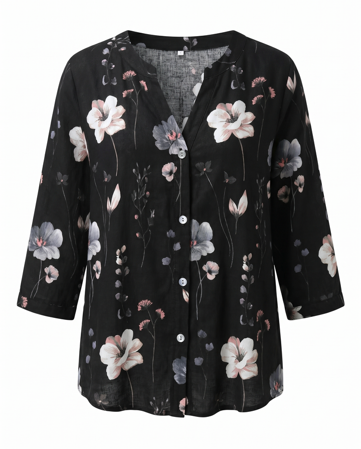 Hilary – Three-Quarter Sleeve Blouse