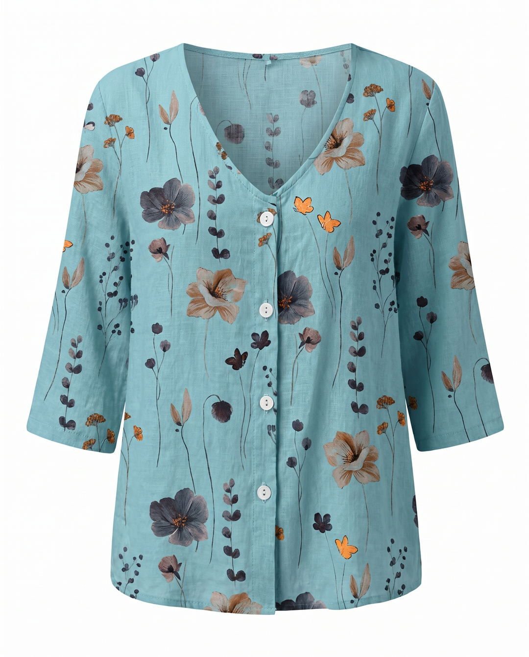 Hilary – Three-Quarter Sleeve Blouse