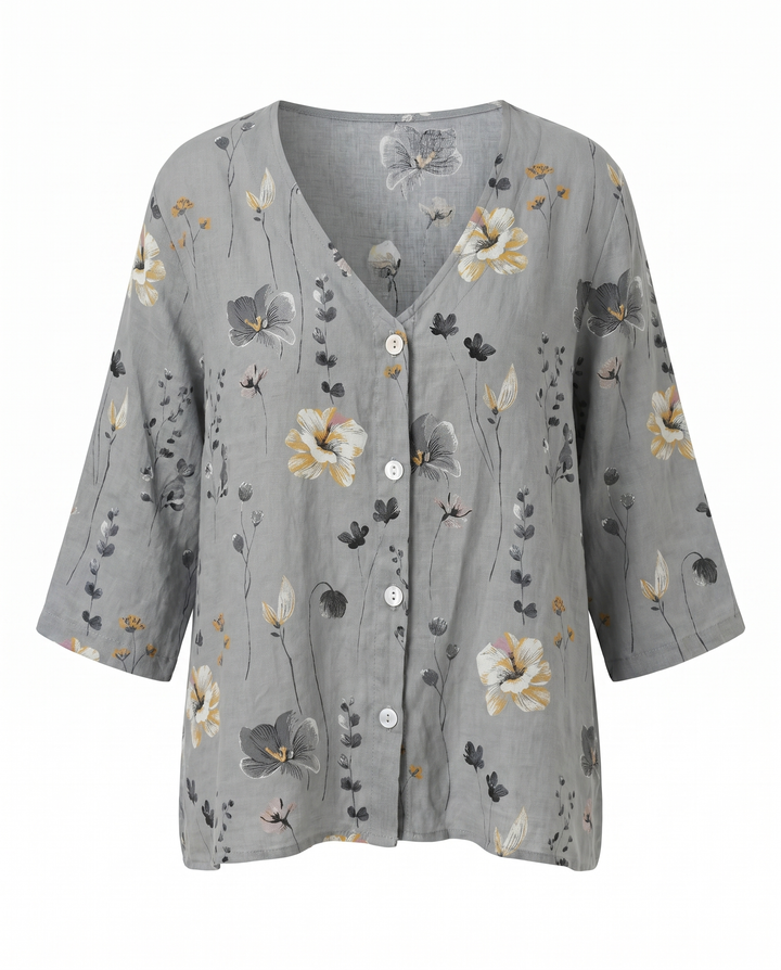 Hilary – Three-Quarter Sleeve Blouse