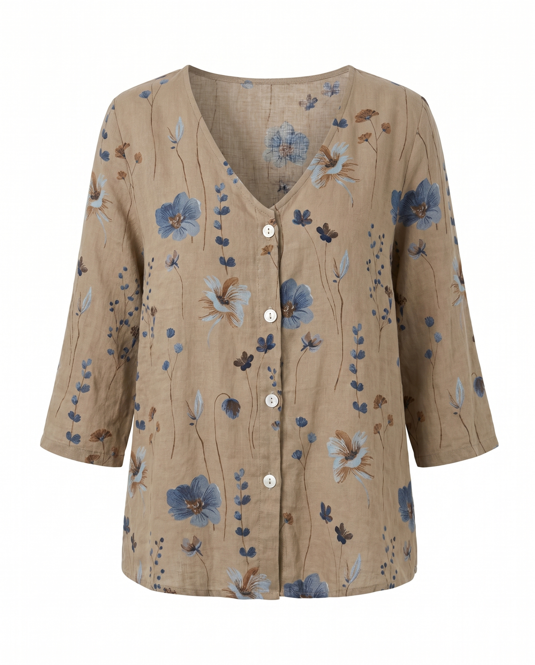 Hilary – Three-Quarter Sleeve Blouse