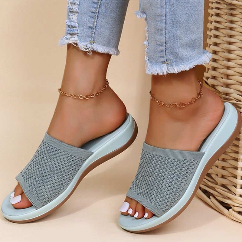 Thomasina – Breathable Orthopaedic Summer Sliders