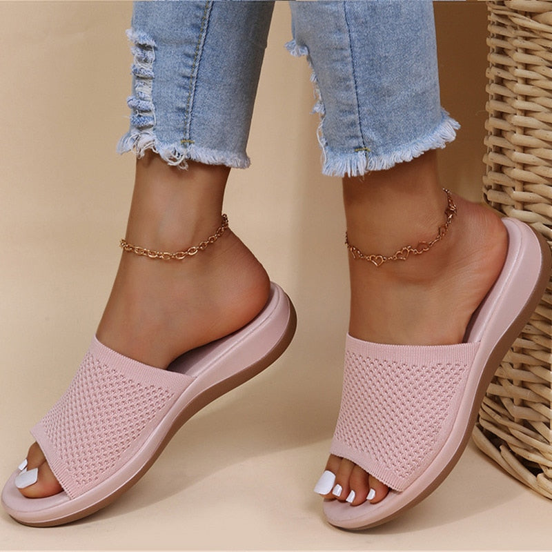 Thomasina – Breathable Orthopaedic Summer Sliders