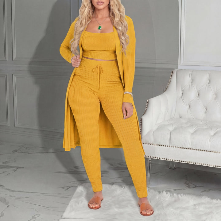 Amarie – Cosy Three-Piece Cardigan and Leggings Co-Ord Set